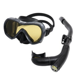 アクア（AQA）（メンズ）マスク スノーケル バレナソフト&カナールフレックススペシャル 2点セット KZ-9109 MBK