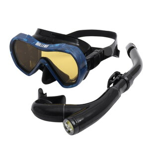 アクア(AQA)(メンズ)マスク スノーケル バレナソフト&カナールフレックススペシャル 2点セット KZ-9109 NV/CA