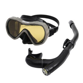 アクア（AQA）（メンズ）マスク スノーケル バレナソフト&カナールフレックススペシャル 2点セット KZ-9109 ST/GY