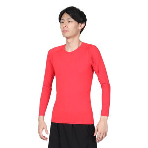デュアリグ(DUARIG)(メンズ)サッカー ウェア メンズ サッカー 抗菌 高機能コンプレッションインナー 丸首 吸汗速乾 防臭 741D1ES5709 RED 速乾