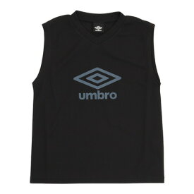 アンブロ（UMBRO）（キッズ）サッカーウェア ジュニア ノースリーブプラクティスシャツ UUJTJA66 BLK 速乾