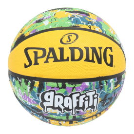 スポルディング（SPALDING）（メンズ）バスケットボール 7号球 グラフィティ グリーンxイエロー 84-374Z
