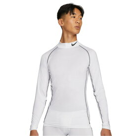 ナイキ（NIKE）（メンズ）ナイキ プロ Dri-FIT モック タイト 長袖 トップ DD1987-100 ホワイト 速乾