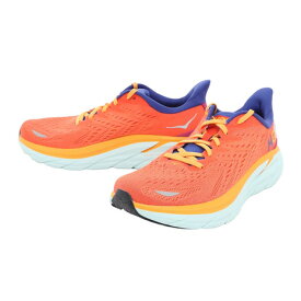 ホカ（HOKA）（メンズ）ランニングシューズ クリフトン8 オレンジ 1119393-FBLN スニーカー 厚底 プレート ジョギング トレーニング 部活