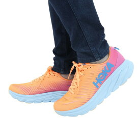 ホカ（HOKA）（レディース）ランニングシューズ リンコン 3 レギュラー オレンジ ピンク 1119396-MOCY スニーカー ジョギング ウォーキング 軽量