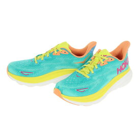 ホカ（HOKA）（レディース）ランニングシューズ クリフトン 9 レギュラー ターコイズ 1127896-CEPR スニーカー ジョギング ウォーキング トレーニング