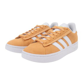 アディダス（adidas）（メンズ）スニーカー グランドコートアルファ オレンジ IE1463 カジュアル スポーツ シューズ 快適 タウン 街履き 普段使い 登校 通学