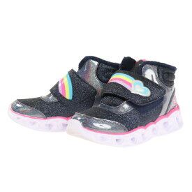 スケッチャーズ（SKECHERS）（キッズ）ジュニア スニーカー ハートライツブリリアントレインボー ネイビー 302669L-NVPK スポーツシューズ ハイカット 光る靴