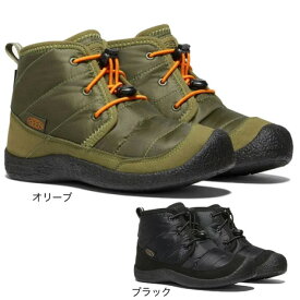 キーン（KEEN）（キッズ） ジュニア 防水 ハウザー II チャッカ ウォータープルーフ オリーブ ブラック 1025513 1025514 アウトドア ウィンターシューズ