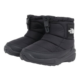 ザ・ノース・フェイス（THE NORTH FACE）（キッズ）ジュニア ブーツ ヌプシ ブーティ ロゴ ショート ブラック NFJ52280 KK