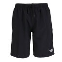 リーボック（REEBOK）（メンズ）海パン ハーフパンツ 無地 サーフパンツ トランクス 420-700-C-BK