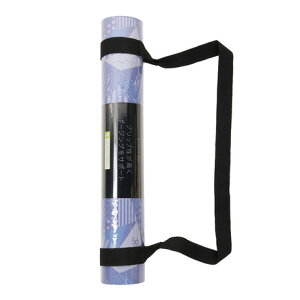 ウィッテム(HUITIEME)(メンズ、レディース)ヨガマット 3.5mm ストラップ付 天然ゴム 高グリップ 天然柄 HU20HI8411728 NVY