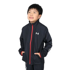 アンダーアーマー（UNDER ARMOUR）（キッズ）ハイブリッド ウーブン フルジップ ジャケット 1381177 001