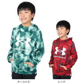 アンダーアーマー（UNDER ARMOUR）（キッズ）アーマーフリース プリント ビッグロゴ フーディー 1381173