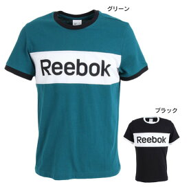 リーボック（REEBOK）（メンズ）Tシャツ メンズ 半袖 トレーニング エッセンシャルズ リニア ロゴ GLT76-FK6123 FK6125