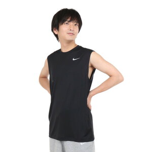 ナイキ(NIKE)(メンズ)ドライフィット レジェンド スリーブレス フィットネス Tシャツ DX0992-010 ノースリーブ メンズ 黒