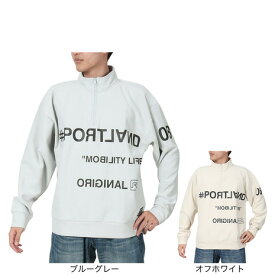 ライズ（RYZ）（メンズ）SCRIPT ハーフジップスウェットシャツ RZ10CD24FW0009