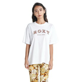 ロキシー（ROXY）（レディース）半袖Tシャツ レディース VINTAGE FLOWER LOGO Tシャツ RST232033 WHT