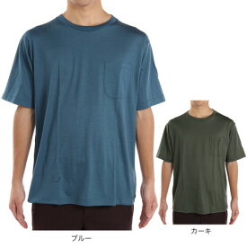 エルケクス（ELKEX）（メンズ）半袖Tシャツ メンズ メリノウール クルーネック EKM1FA3119 ウール100%