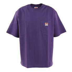 ベンデイビス（BEN DAVIS）（メンズ）ビッグシルエット ワンポイント ポケットTシャツ 2580000-PUR