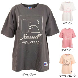 ラッセル（RUSSELL）（レディース）PRINT LOGO 半袖Tシャツ RBL22S1001