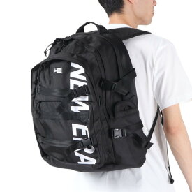 ニューエラ（NEW ERA）（メンズ、レディース、キッズ）リュック キャリアパック 35L プリントロゴ バックパック 11783327 ブラック ホワイト