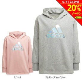 【20％OFFクーポン対象！6/11迄】アディダス（adidas）（キッズ） ジュニア ダンス メタリックプリント パーカー DO756