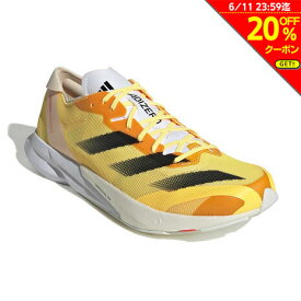 【20％OFFクーポン対象！6/11迄】アディダス（adidas）（メンズ）ランニングシューズ アディゼロジャパン8 M オレンジ イエロー IG5646 スニーカー トレーニング 部活 軽量