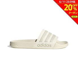 【20％OFFクーポン対象！6/11迄】アディダス（adidas）（メンズ、レディース）スポーツサンダル アディレッタ シャワー サンダル オフホワイト IG8776 スリッポン タウン プール 軽量