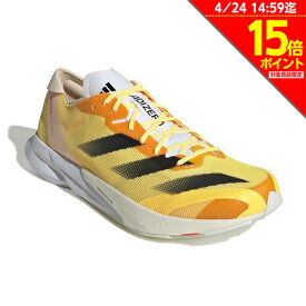 アディダス（adidas）（メンズ）ランニングシューズ アディゼロジャパン8 M オレンジ イエロー IG5646 スニーカー トレーニング 部活 軽量