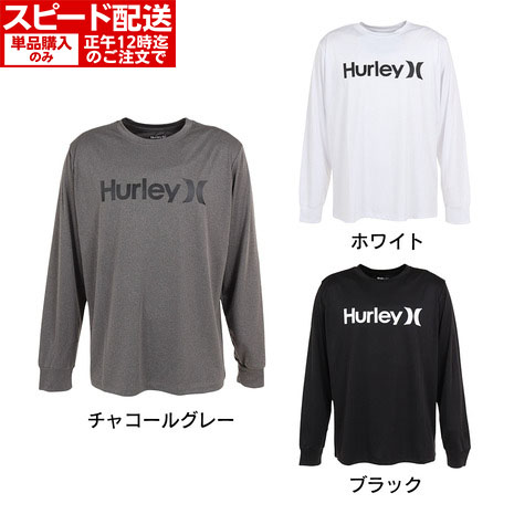 ハーレー（HURLEY）（メンズ）ラッシュガード 長袖 UVカット UPF50  紫外線対策 RASH ONE AND ONLY MRG2310033-CGHT