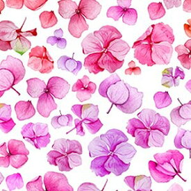 ポーセラーツ 転写紙 花柄 WATER HYDRANGEA (ウォーターハイドランジア・ピンク) Instagram掲載商品 pink