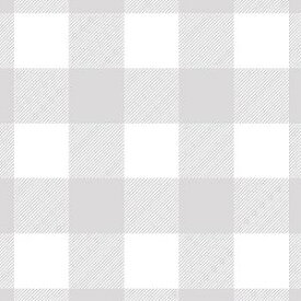 ポーセラーツ 転写紙 模様 BLOCK CHECK (ブロックチェック・ライトグレー) Lサイズ gray