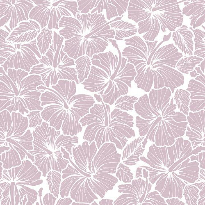 楽天市場 ポーセラーツ 転写紙 花柄 南国風 ハワイ Tropical Hibiscus トロピカルハイビスカス スモーキーピンク Pink Victoria Design
