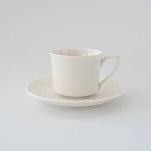 ポーセラーツ 白磁 白い食器 コーヒーカップ ティーカップ プレーンデミタスカップ＆ソーサー