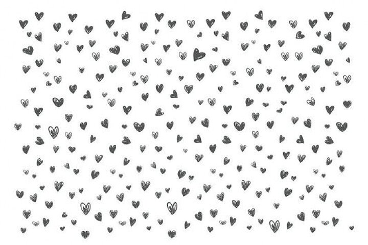 楽天市場 ポーセラーツ 転写紙 ハート Heart Handwriting S ハート ハンドライティング ダークグレー Gray Victoria Design