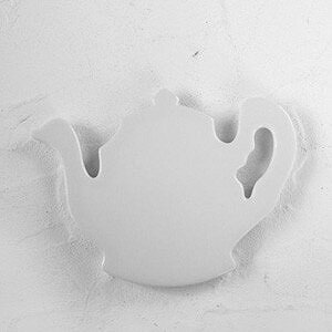 ポーセラーツ 白磁 キッチン 鍋敷き (ティーポット) 北欧風 Instagram掲載商品