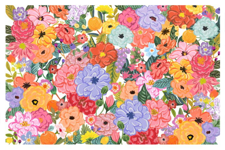 楽天市場 ポーセラーツ 転写紙 花柄 カラフル Fancy Flower ファンシー フラワー Victoria Design