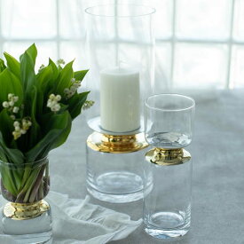 花瓶 ガラス おしゃれ 生け花 フラワーアレンジメント ガラスフラワーベース ルーナーベース L キャンドルスタンド キャンドル