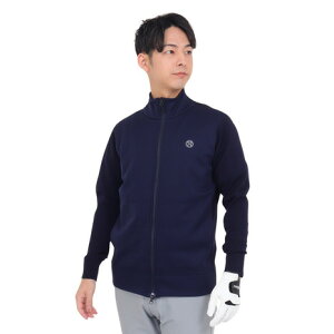 トミーアーマー(Tommy Armour)(メンズ)ゴルフウェア アウター 保温 Back Grid フルジップジャケット TAPLU23F010005 NVY