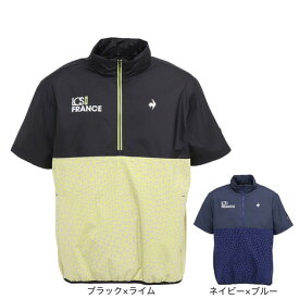 ルコックスポルティフ（lecoqsportif）（メンズ）ゴルフウェア アウター 蓄熱保温 防風 中綿入り 半袖ブルゾン LG5FWBC0M