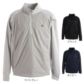 【6万円以上6,000円OFFクーポン 4/20限定】ハーレー（HURLEY）（メンズ）ゴルフウェア アウター 防風 防寒 裏起毛 PHANTOM HYBRID 1/2 ジップジャケット MJK2200006