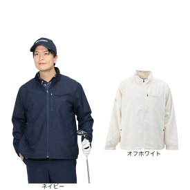 トランスコンチネンツ（TRANS CONTINENTS）（メンズ）ゴルフウェア アウター 撥水 裏メッシュ 起毛 フルジップアウター X24AW02T