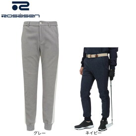 ROSASEN（メンズ）ゴルフウェア 蓄熱保温 変形カノコ裏起毛 タフタパンツ 044-72112