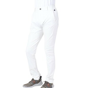 ルコックスポルティフ(lecoqsportif)(メンズ)ゴルフウェア ストレッチフォーサー 裏起毛ロングパンツ QGMWJD08 WH00