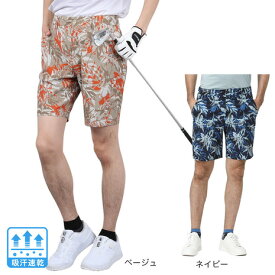 【11/11 1:59まで さらに最大P10倍】ROSASEN（メンズ）ゴルフウェア 吸水速乾 ミニリッププリントショートパンツ 044-71442