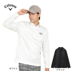 キャロウェイ（CALLAWAY）（メンズ）ゴルフウェア 保温 フェザープリント裏起毛シャツ C24233113