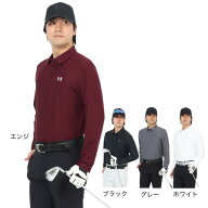 アンダーアーマー（UNDER ARMOUR）（メンズ）ゴルフウェア Mid ロゴ 長袖ポロシャツ 25 6011492