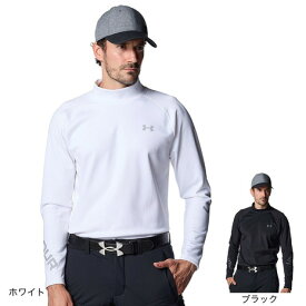 アンダーアーマー（UNDER ARMOUR）（メンズ）ゴルフウェア 速乾 裏起毛 DRIVE COLD WEATHER PRO 長袖 モックネックシャツ 6007930
