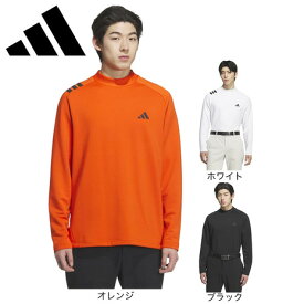 アディダス（adidas）（メンズ）ゴルフウェア COLD. RDY スリーストライプス 長袖モックシャツ JVV04